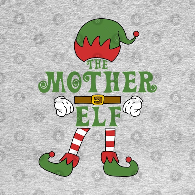 The Mother Elf Christmas Family Matching Outfits Group Attire by HappyGiftArt